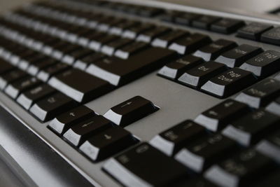 Close-up of computer keyboard