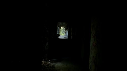 Interior of abandoned building