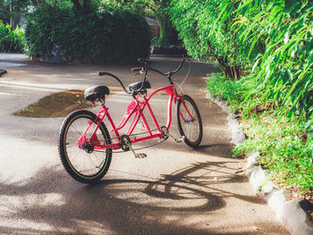 Bicycle on field
