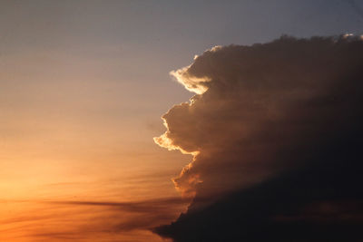 Scenic view of sky during sunset