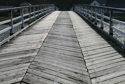 Footbridge in sunlight