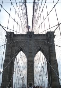 View of suspension bridge