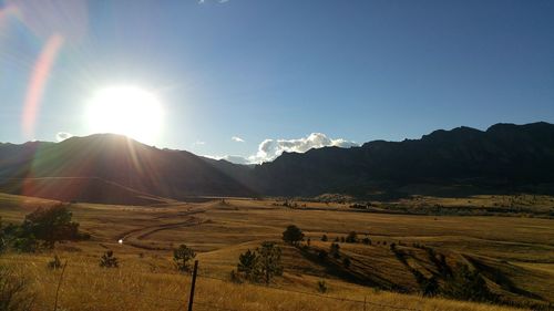 Scenic view of landscape against sky