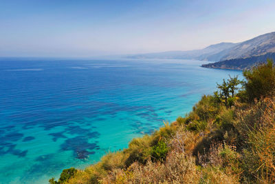 Scenic view of sea against sky