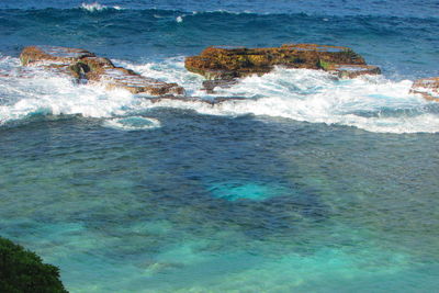 Close-up of sea against sky