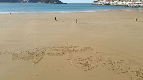 Scenic view of beach