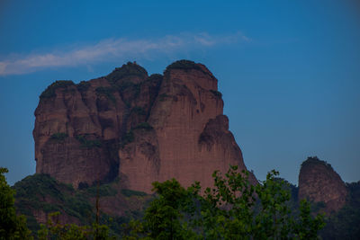 View of rock formations