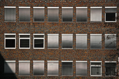 Windows of building