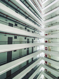 Low angle view of modern building in city