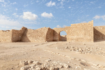 View of old ruins against sky