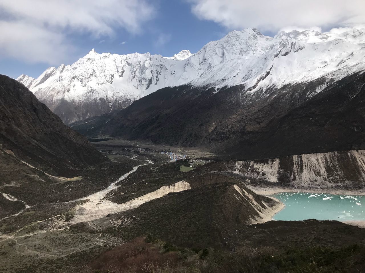 mountain, beauty in nature, sky, cold temperature, scenics - nature, water, winter, snow, environment, nature, cloud - sky, non-urban scene, landscape, mountain range, day, no people, tranquility, tranquil scene, outdoors, ice, snowcapped mountain, mountain peak, formation