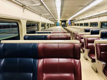 Interior of train