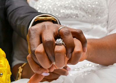 Close-up of cropped hand holding cigarette