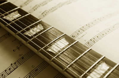 Close-up of guitar