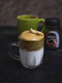 Close-up of coffee on table