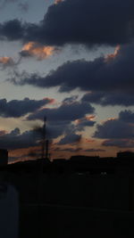 Scenic view of dramatic sky during sunset