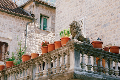 Low angle view of old building