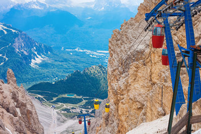 Scenic view of mountain range against sky