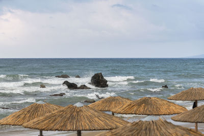 Scenic view of sea against sky