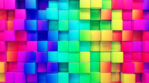 Full frame shot of colorful blocks