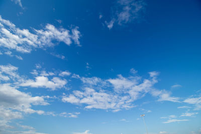Low angle view of clouds in sky