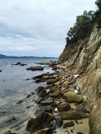 Scenic view of sea against sky