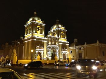 City street at night