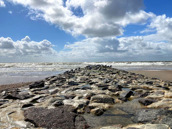Scenic view of sea against sky