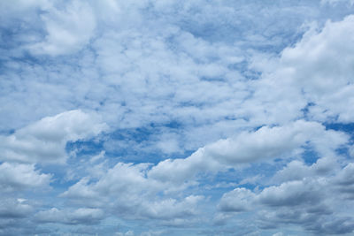 Low angle view of clouds in sky