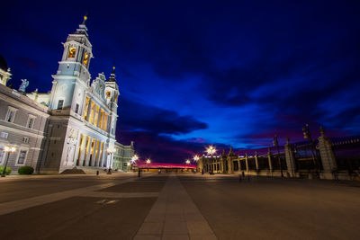 View of church at night