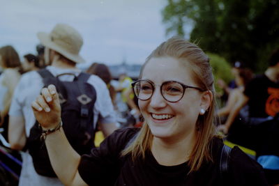 Portrait of a smiling young woman