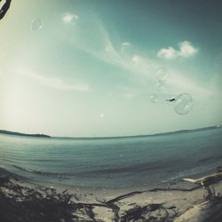 Scenic view of sea against sky