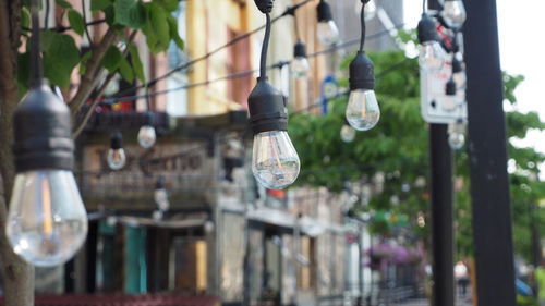 Close-up of light bulb