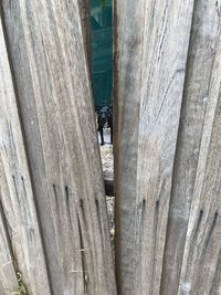 Close-up of wooden fence