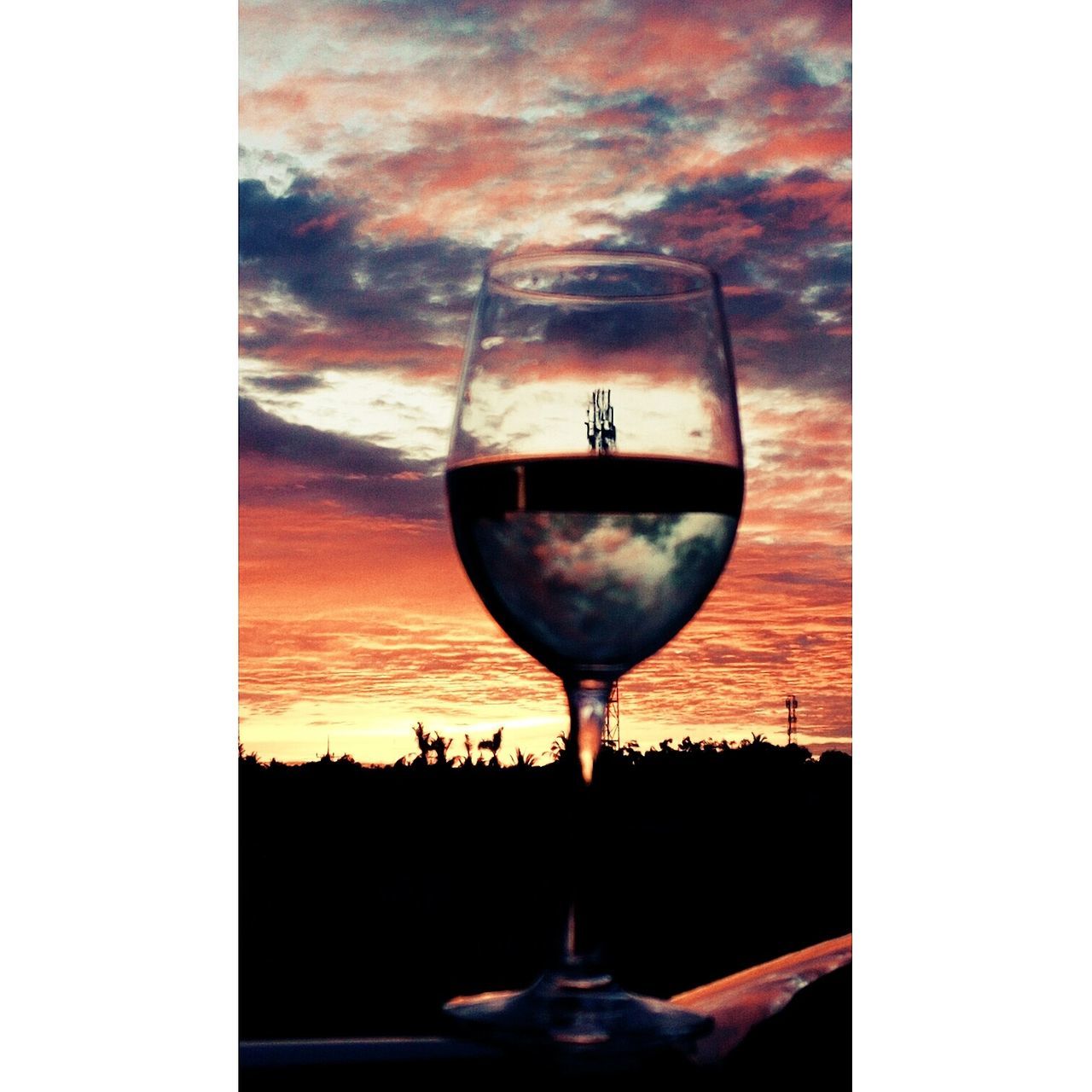 wineglass, drink, wine, food and drink, alcohol, refreshment, freshness, no people, alcoholic drink, drinking glass, close-up, sky, outdoors, day, martini glass