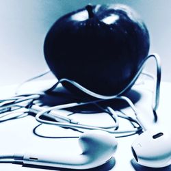 Close-up of eyeglasses on table