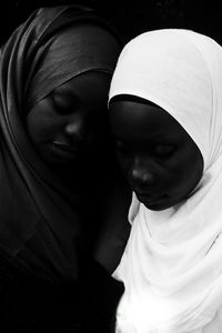 Close-up of women in traditional clothing