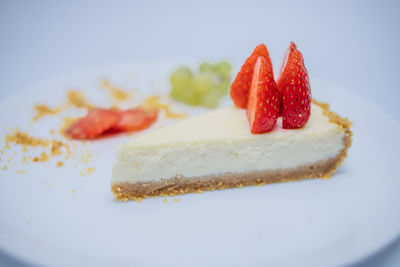 Close-up of cake on plate