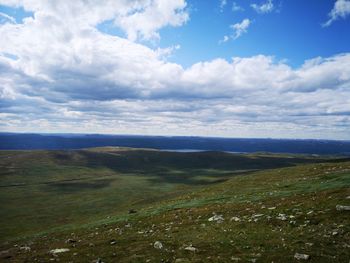 Scenic view of landscape against sky