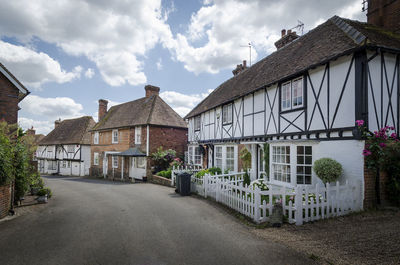 Pretty street in the village of chilham, kent, uk