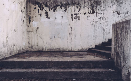 Steps in abandoned building