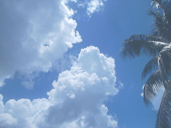 Low angle view of cloudy sky