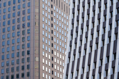 Low angle view of modern building in city