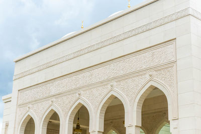 Low angle view of historical building against sky