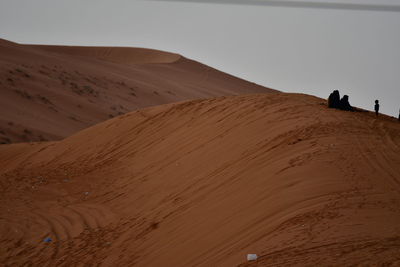 Scenic view of desert against sky