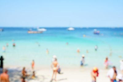 Group of people on beach