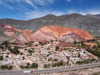 Aerial view of buildings in city