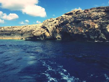 Scenic view of sea against sky