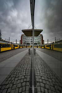 Railroad station platform