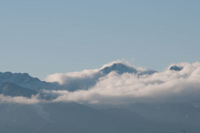 Low angle view of clouds in sky